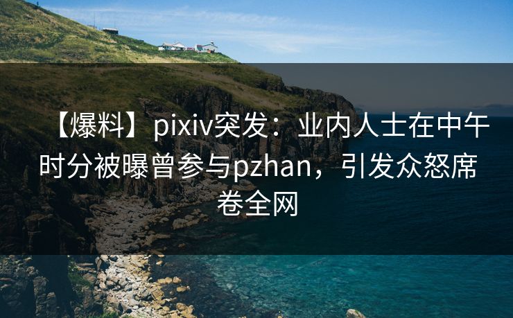 【爆料】pixiv突发：业内人士在中午时分被曝曾参与pzhan，引发众怒席卷全网