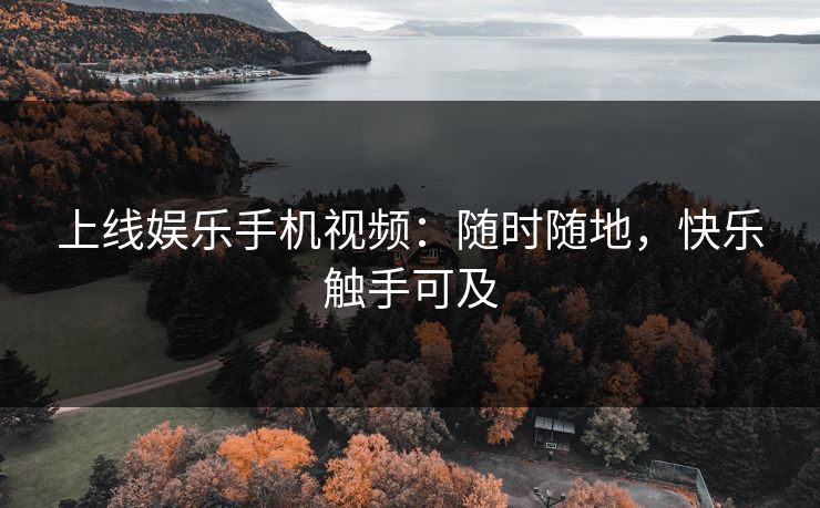上线娱乐手机视频：随时随地，快乐触手可及
