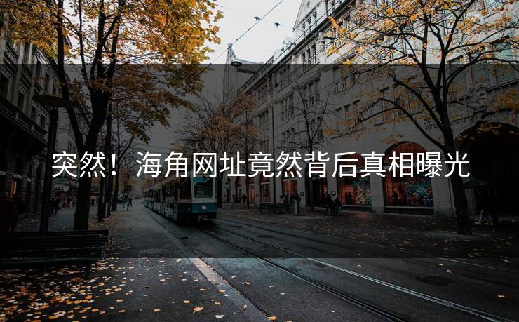 突然！海角网址竟然背后真相曝光